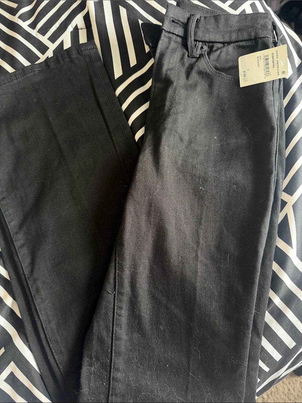 Womans Good American good classic slim boot cut jeans